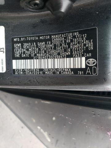 Photo 11 VIN: 2T1BU4EE3DC998472 - TOYOTA COROLLA 