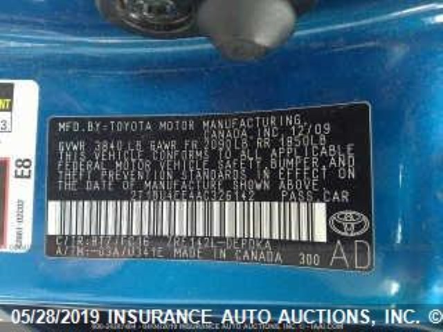 Photo 8 VIN: 2T1BU4EE4AC326142 - TOYOTA COROLLA 