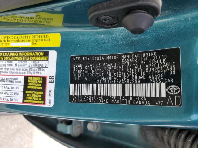 Photo 11 VIN: 2T1BU4EE4AC382999 - TOYOTA COROLLA BA 