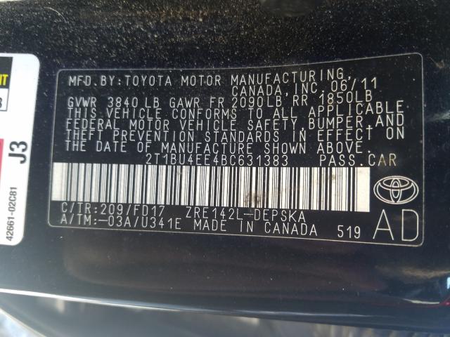 Photo 9 VIN: 2T1BU4EE4BC631383 - TOYOTA COROLLA 