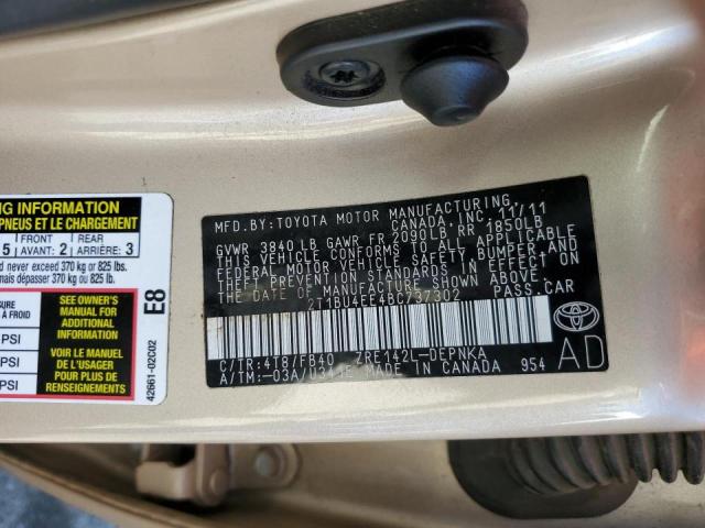 Photo 9 VIN: 2T1BU4EE4BC737302 - TOYOTA COROLLA BA 