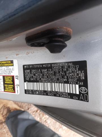 Photo 12 VIN: 2T1BU4EE4CC810170 - TOYOTA COROLLA BA 