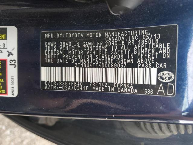 Photo 11 VIN: 2T1BU4EE4DC089057 - TOYOTA COROLLA 