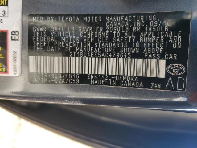 Photo 11 VIN: 2T1BU4EE5AC479645 - TOYOTA COROLLA BA 