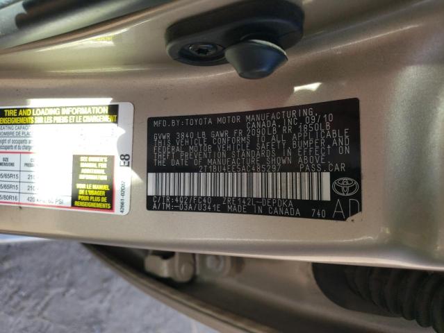 Photo 11 VIN: 2T1BU4EE5AC485297 - TOYOTA COROLLA BA 