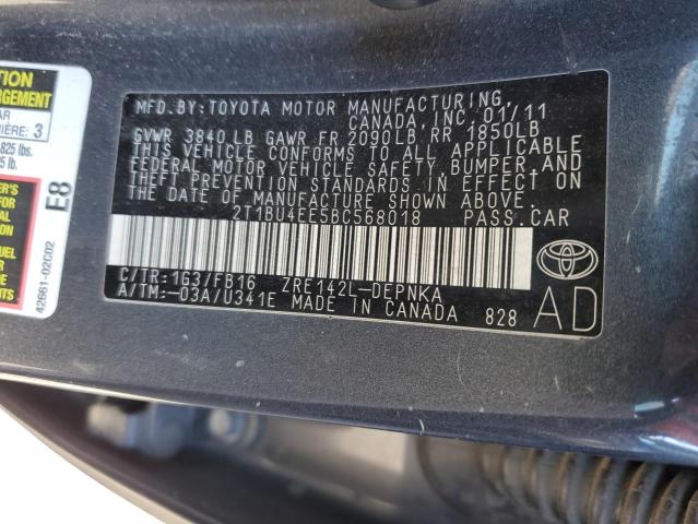 Photo 12 VIN: 2T1BU4EE5BC568018 - TOYOTA COROLLA BA 