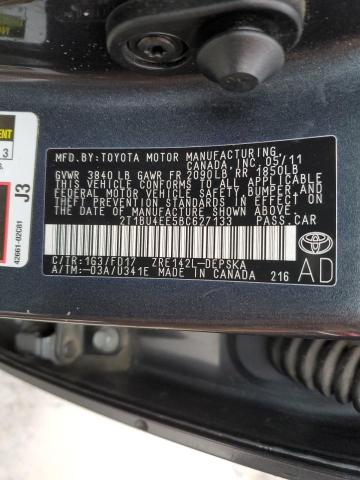 Photo 11 VIN: 2T1BU4EE5BC627133 - TOYOTA COROLLA BA 