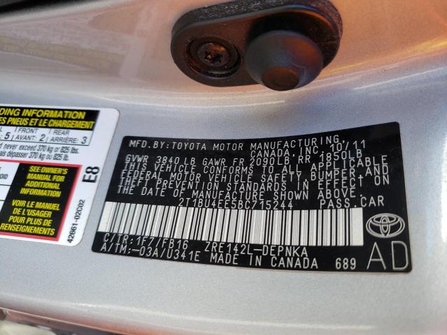 Photo 9 VIN: 2T1BU4EE5BC715244 - TOYOTA COROLLA BA 