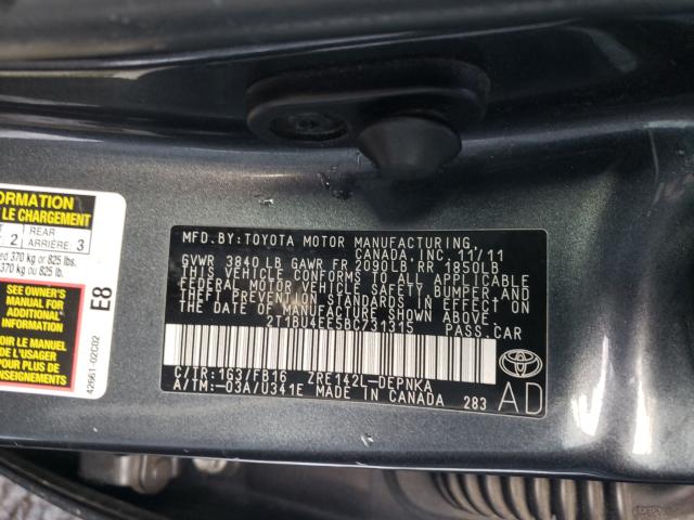 Photo 9 VIN: 2T1BU4EE5BC731315 - TOYOTA COROLLA BA 