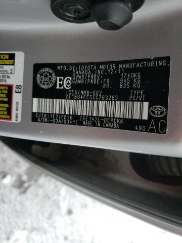 Photo 11 VIN: 2T1BU4EE5CC763263 - TOYOTA COROLLA BA 