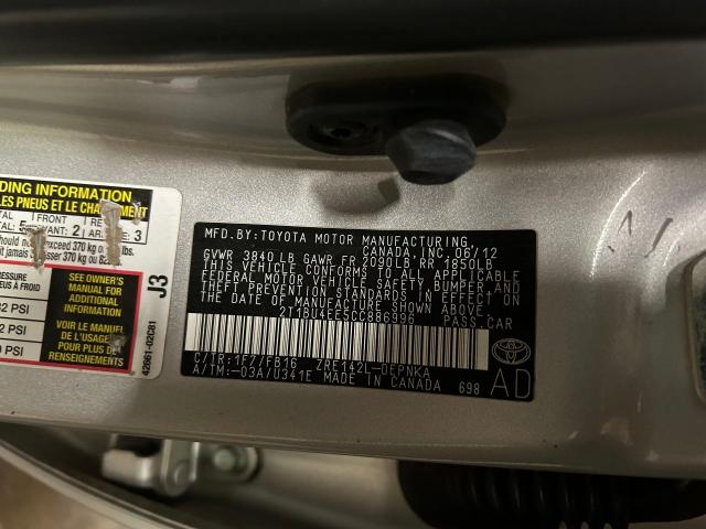 Photo 9 VIN: 2T1BU4EE5CC886996 - TOYOTA COROLLA BA 