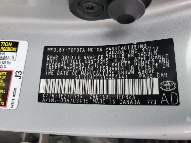 Photo 11 VIN: 2T1BU4EE5DC001441 - TOYOTA COROLLA 