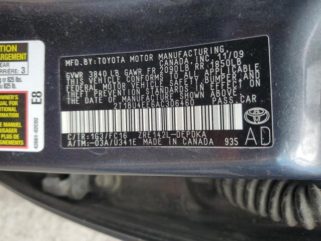 Photo 11 VIN: 2T1BU4EE6AC306460 - TOYOTA COROLLA 