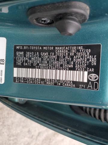 Photo 11 VIN: 2T1BU4EE6AC315224 - TOYOTA COROLLA BA 