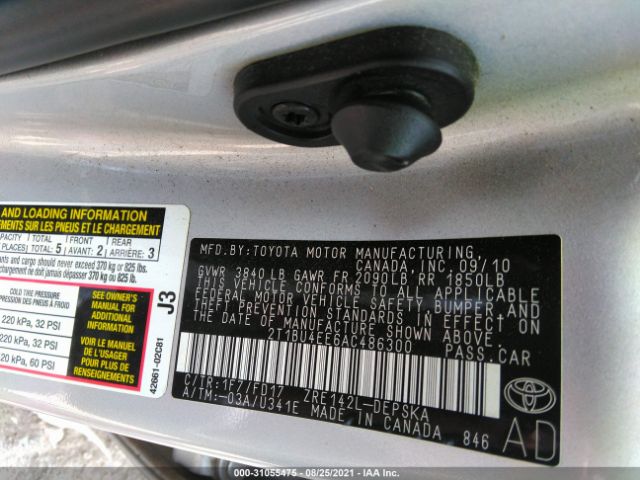 Photo 8 VIN: 2T1BU4EE6AC486300 - TOYOTA COROLLA 