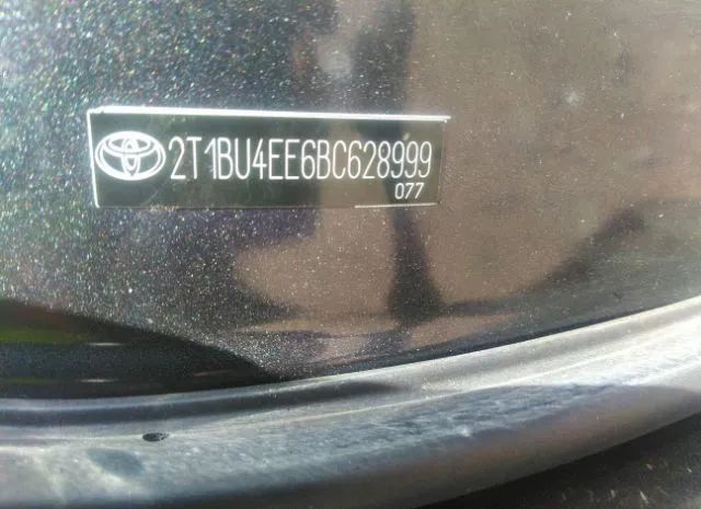 Photo 8 VIN: 2T1BU4EE6BC628999 - TOYOTA COROLLA 