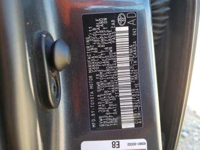 Photo 9 VIN: 2T1BU4EE6BC648654 - TOYOTA COROLLA BA 