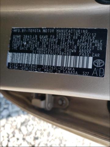 Photo 9 VIN: 2T1BU4EE6CC788480 - TOYOTA COROLLA BA 