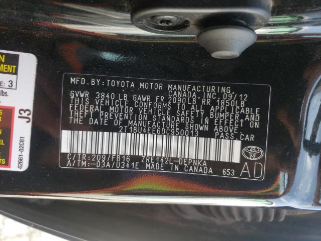 Photo 11 VIN: 2T1BU4EE6DC950013 - TOYOTA COROLLA BA 