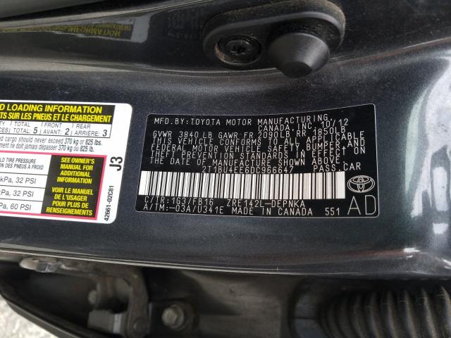 Photo 9 VIN: 2T1BU4EE6DC966647 - TOYOTA COROLLA BA 