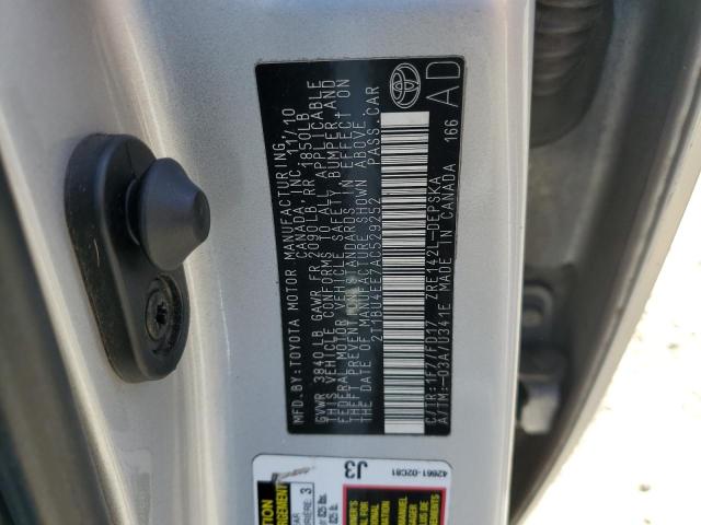 Photo 11 VIN: 2T1BU4EE7AC529252 - TOYOTA COROLLA BA 