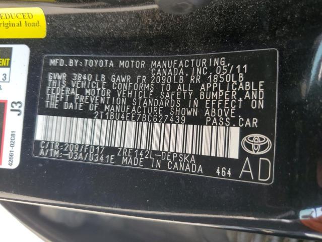 Photo 11 VIN: 2T1BU4EE7BC627439 - TOYOTA COROLLA BA 