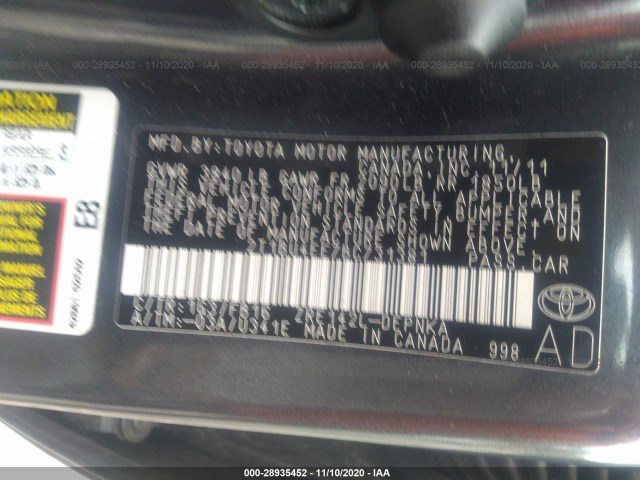 Photo 8 VIN: 2T1BU4EE7BC731381 - TOYOTA COROLLA 