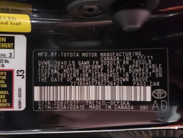 Photo 11 VIN: 2T1BU4EE7BC736421 - TOYOTA COROLLA 