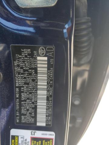 Photo 11 VIN: 2T1BU4EE7CC914507 - TOYOTA COROLLA BA 