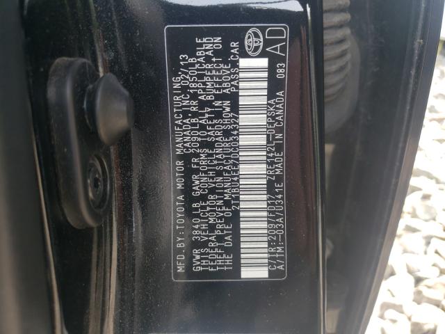 Photo 9 VIN: 2T1BU4EE7DC034327 - TOYOTA COROLLA BA 