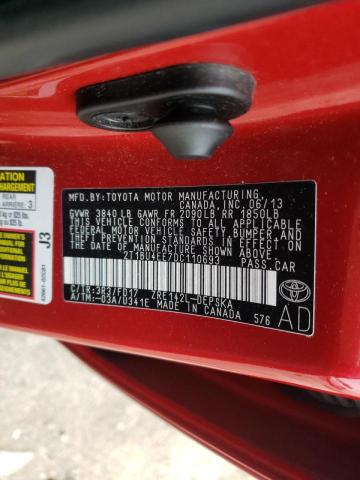 Photo 9 VIN: 2T1BU4EE7DC110693 - TOYOTA COROLLA BA 