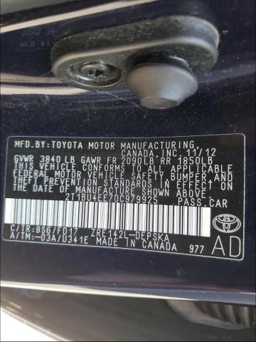 Photo 9 VIN: 2T1BU4EE7DC979925 - TOYOTA COROLLA BA 