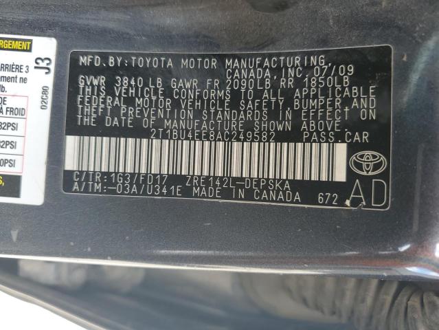 Photo 11 VIN: 2T1BU4EE8AC249582 - TOYOTA COROLLA 