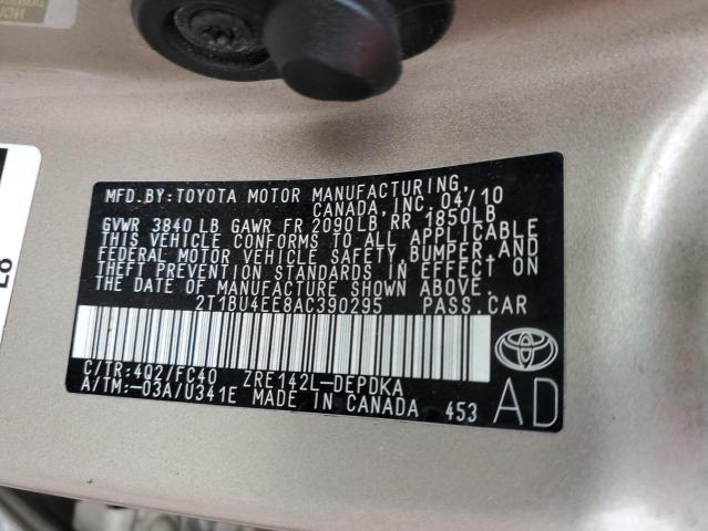 Photo 11 VIN: 2T1BU4EE8AC390295 - TOYOTA CAROLLA 