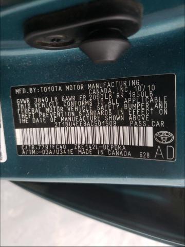 Photo 9 VIN: 2T1BU4EE8AC501508 - TOYOTA COROLLA BA 