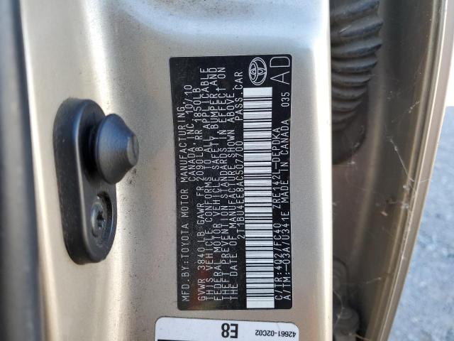 Photo 11 VIN: 2T1BU4EE8AC507700 - TOYOTA COROLLA BA 