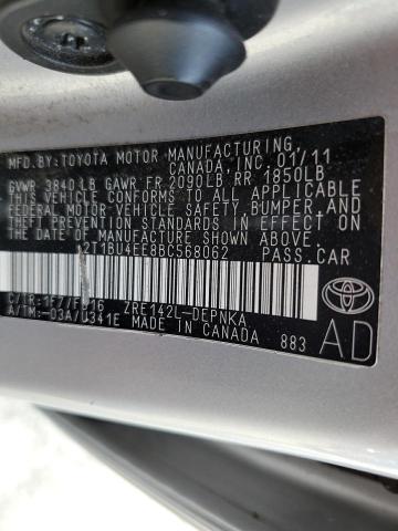 Photo 11 VIN: 2T1BU4EE8BC568062 - TOYOTA COROLLA BA 