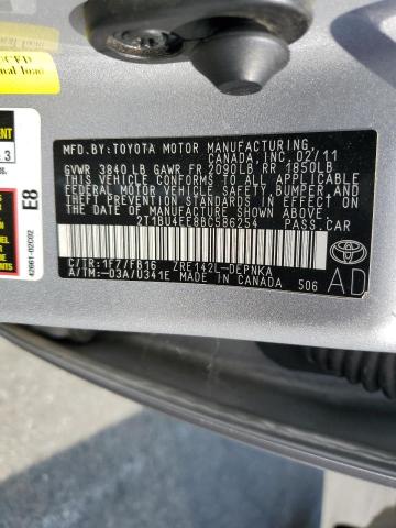 Photo 12 VIN: 2T1BU4EE8BC586254 - TOYOTA COROLLA BA 