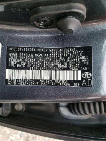 Photo 9 VIN: 2T1BU4EE8DC008657 - TOYOTA COROLLA BA 