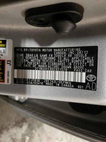 Photo 11 VIN: 2T1BU4EE8DC921578 - TOYOTA COROALLA 