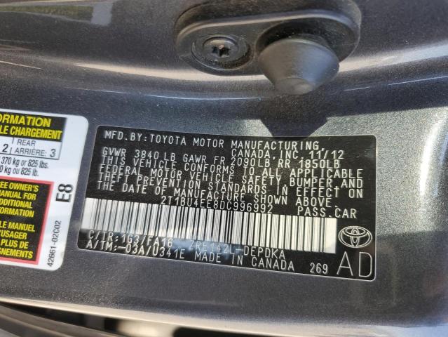 Photo 11 VIN: 2T1BU4EE8DC996992 - TOYOTA COROLLA 