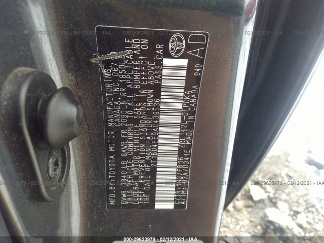 Photo 8 VIN: 2T1BU4EE9AC439536 - TOYOTA COROLLA 