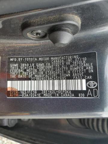 Photo 12 VIN: 2T1BU4EE9AC457695 - TOYOTA COROLLA BA 