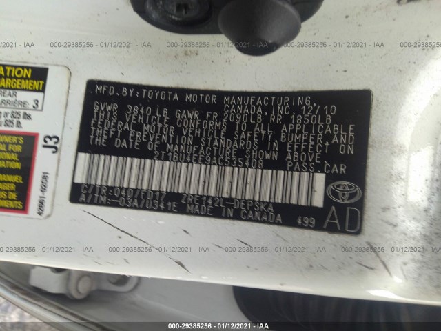 Photo 8 VIN: 2T1BU4EE9AC535408 - TOYOTA COROLLA 