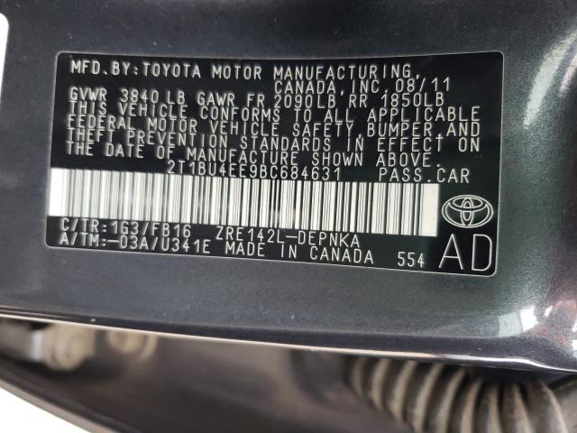 Photo 9 VIN: 2T1BU4EE9BC684631 - TOYOTA COROLLA BA 