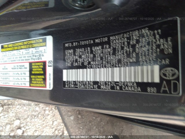 Photo 8 VIN: 2T1BU4EE9BC744021 - TOYOTA COROLLA 