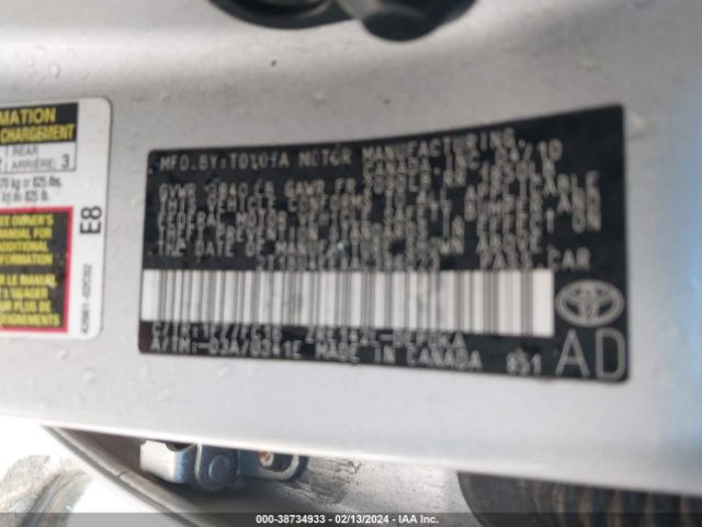 Photo 8 VIN: 2T1BU4EEXAC386023 - TOYOTA COROLLA 