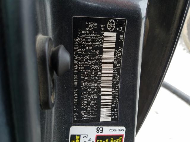 Photo 9 VIN: 2T1BU4EEXBC707334 - TOYOTA COROLLA BA 