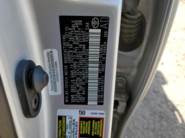 Photo 11 VIN: 2T1BURHE0GC531054 - TOYOTA COROLLA L 