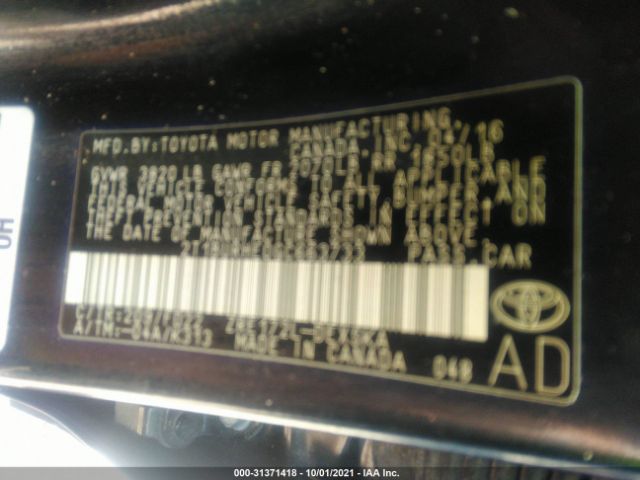 Photo 8 VIN: 2T1BURHE0GC663733 - TOYOTA COROLLA 